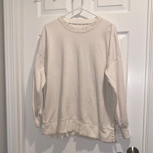 Cream Aerie Crewneck Sweatshirt